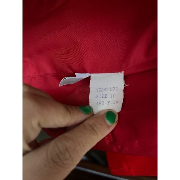 Pendelton womens red cropped short hip length 100 percent wool winter coat 10 - Picture 9 of 12